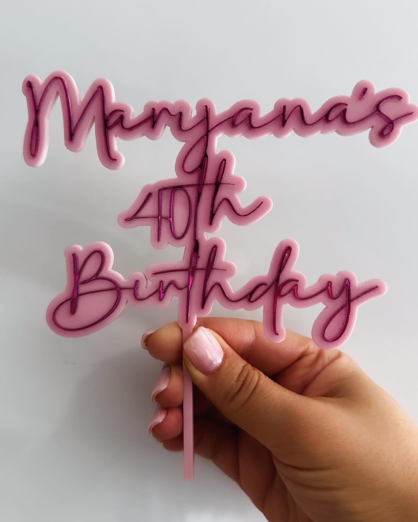 Cake Topper (Two Layer)