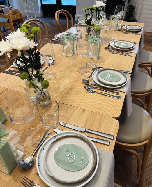 Oval Place cards