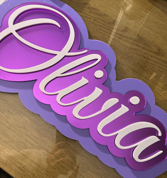Custom 3D Name Plaques